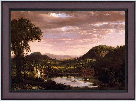 framed  Frederic Edwin Church New England Landscape, Ta3078-1